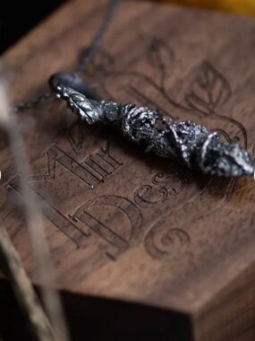 Sage Smudge Stick Electroform Pendant Witchy Jewelry Spiritual